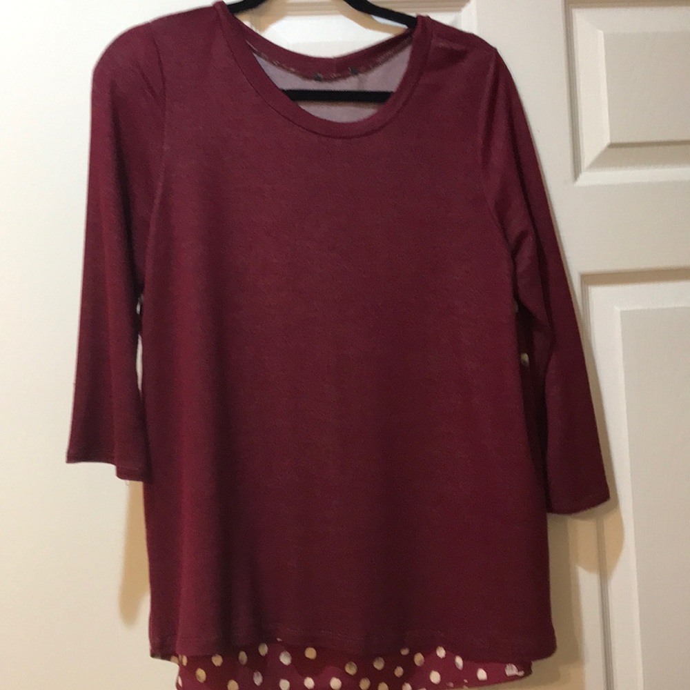Mixed media top